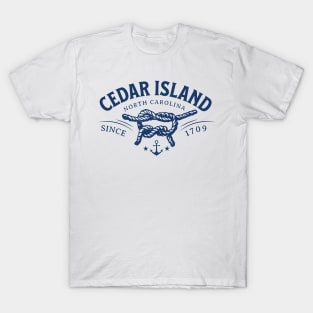 Cedar Island, NC Beach Knot Summer Vacation T-Shirt